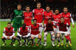 Đội Arsenal đang nhất bảng B giải Champions League 2023/2024
