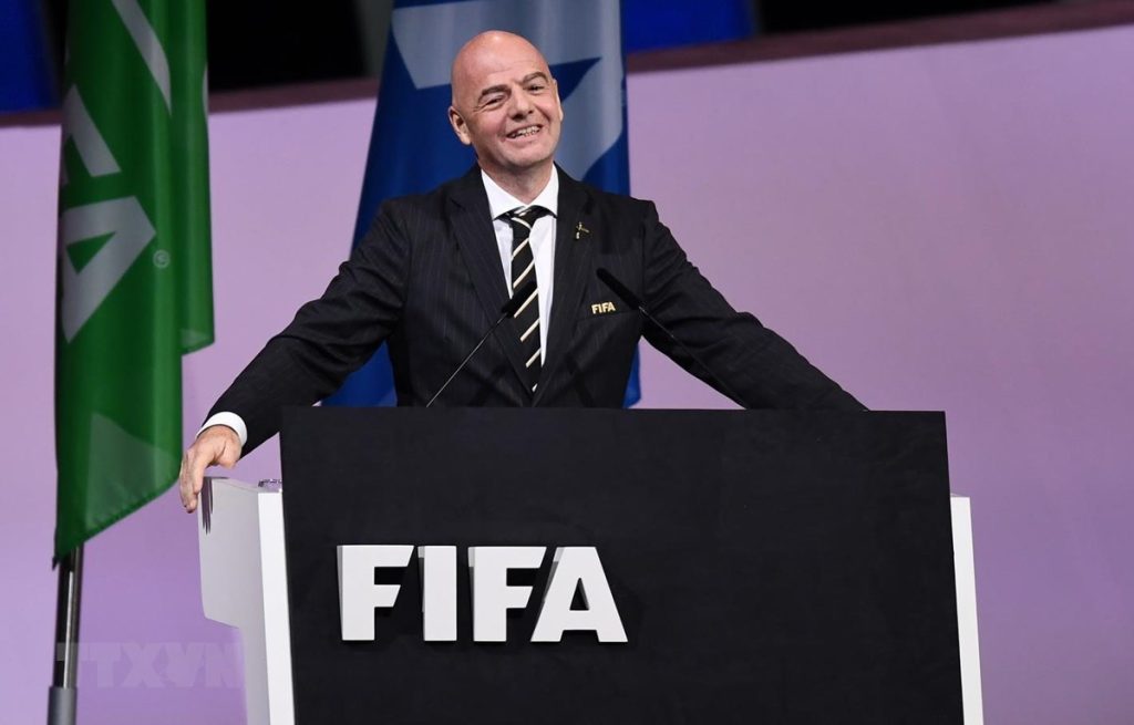 Hiện tại, chủ tịch của Liên đoàn bóng đá thế giới là ông Gianni Infantino